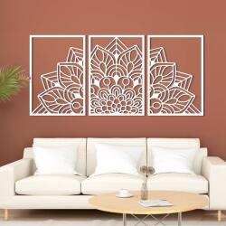 DUBLEZ Mandala decorativă 3 piese - Floare Înflorită