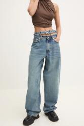 Y/Project farmer EVERGREEN MULTI WAISTBAND JEANS női, magas derekú, 207PA007 - kék 28