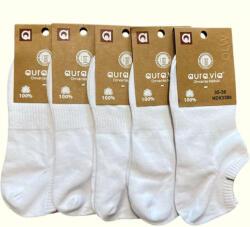 aura. via Aura Via Női Pamut Sport Bokazokni Fehér (AU3380)