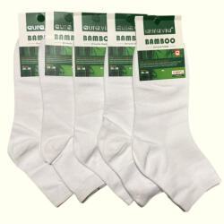 aura. via Női klasszikus zokni fehér 5 par (AU1702)