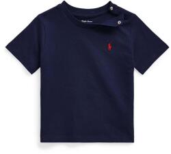 Ralph Lauren baba pamut póló sötétkék, sima, 320832904035 - sötétkék 70-74