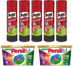 Pritt Ragasztóstift 43 g AKCIÓS CSOMAG + 2 db Persil Discs Color mosókapszula 100×43 g (10×10 db ) stift Pritt (AKCSTIFT43PRITT)
