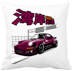 printfashion PORSCHE 911 RAUH WELT BEGRIFF RWB - Párnahuzat, Díszpárnahuzat - Fehér (17390038)