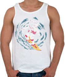 printfashion Űrhajós szörf - Férfi atléta - Fehér (17047936)