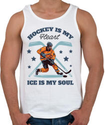 printfashion Hokista szív - Férfi atléta - Fehér (17145236)