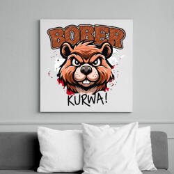 printfashion Bober kurwa - Vászonkép - Fehér (17158263)