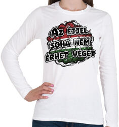printfashion Az éjjel soha nem érhet véget - Női hosszú ujjú póló - Fehér (17345071)