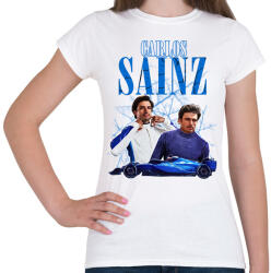 printfashion Carlos Sainz Williams 2025 - Női póló - Fehér (17315524)