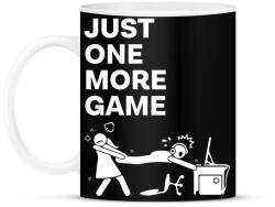 printfashion Just one more game - Bögre - Fekete (17113616)