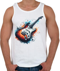printfashion gitár - Férfi atléta - Fehér (16903490)