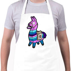 printfashion Fortnite Láma - Kötény - Fehér (17025410)