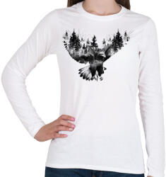 printfashion EagleForest - Női hosszú ujjú póló - Fehér (17135112)