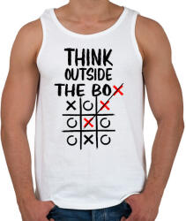 printfashion Think outside the box - Férfi atléta - Fehér (17484114)
