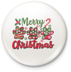 printfashion Karácsony mancs - Kitűző, hűtőmágnes - Fehér (17152377)