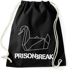 printfashion prison break fehér - Sportzsák, Tornazsák - Fekete (17421027)