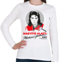 printfashion Nagyító alatt MJ 5 - Női hosszú ujjú póló - Fehér (17233157)