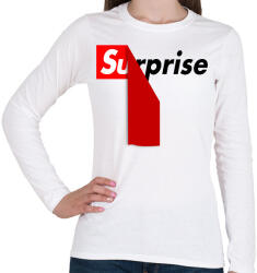 printfashion Surprise - Női hosszú ujjú póló - Fehér (17421877)