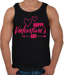 printfashion Valentin nap - Férfi atléta - Fekete (17218585)