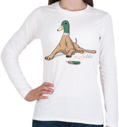printfashion vizslatás szóvicc - Női hosszú ujjú póló - Fehér (17224059)
