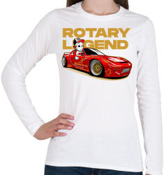 printfashion ROTARY LEGEND MAZDA - Női hosszú ujjú póló - Fehér (17391541)