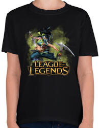printfashion Akali - Gyerek póló - Fekete (17329357)
