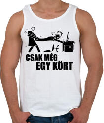 printfashion Csak még 1 kört - Férfi atléta - Fehér (17034888)