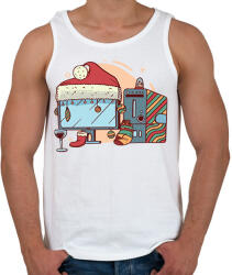 printfashion Karácsonyi számítógép - Férfi atléta - Fehér (16983239)