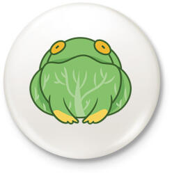 printfashion Béka saláta - Kitűző, hűtőmágnes - Fehér (17080788)
