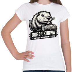 printfashion Bober kurwa - Női póló - Fehér (17156728)