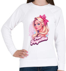 printfashion Pink perfection - Női pulóver - Fehér (17066284)