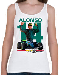 printfashion Fernando-Alonso - Női atléta - Fehér (17310112)