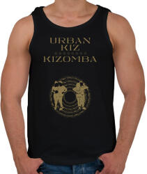 printfashion Urbankiz Kizomba dancer S0204 gold - Férfi atléta - Fekete (16964789)