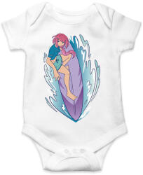 printfashion Anime lány szörföl - Baba Body - Fehér (17036164)