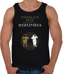 printfashion Urbankiz Kizomba dancer S0208 gold-white - Férfi atléta - Fekete (16965689)