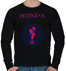 printfashion Konpa (Kompa) táncos S0201-ForBlackOnly - Férfi pulóver - Fekete (16923447)
