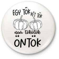 printfashion Egy tök két tök - Kitűző, hűtőmágnes - Fehér (17390977)