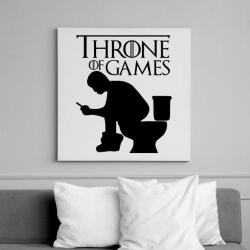 printfashion Throne of games - Vászonkép - Fehér (17476454)