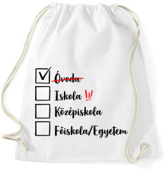 printfashion Ballagás óvoda fekete - Sportzsák, Tornazsák - Fehér (17366844)