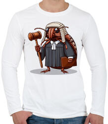 printfashion Bíró - Férfi hosszú ujjú póló - Fehér (17346399)