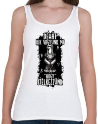 printfashion Dehát kik vagyunk mi hogy ítélkezzünk? ! - Női atléta - Fehér (16876475)