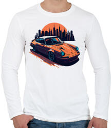 printfashion Sport autó - Férfi hosszú ujjú póló - Fehér (17381120)