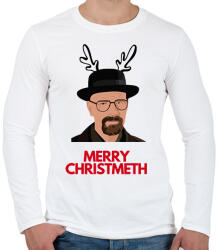 printfashion Merry Christmeth - Férfi hosszú ujjú póló - Fehér (16885106)