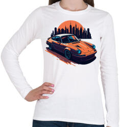 printfashion Sport autó - Női hosszú ujjú póló - Fehér (17381169)