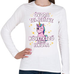 printfashion Óvoda teljesítve - Női hosszú ujjú póló - Fehér (17482389)