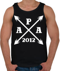 printfashion apa egyedi évszámmal fehér - Férfi atléta - Fekete (17458793)