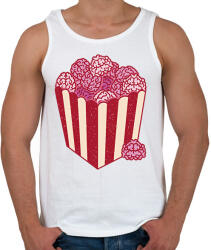 printfashion Agy popcorn - Férfi atléta - Fehér (17076836)