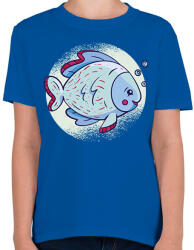 printfashion Cuki hal - Gyerek póló - Királykék (17121486)