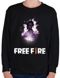 printfashion freefire3 - Gyerek pulóver - Fekete (17308319)