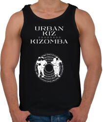 printfashion Urbankiz Kizomba dancer S0202 white - Férfi atléta - Fekete (16962989)