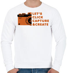 printfashion Fotózás - Férfi pulóver - Fehér (17092751)